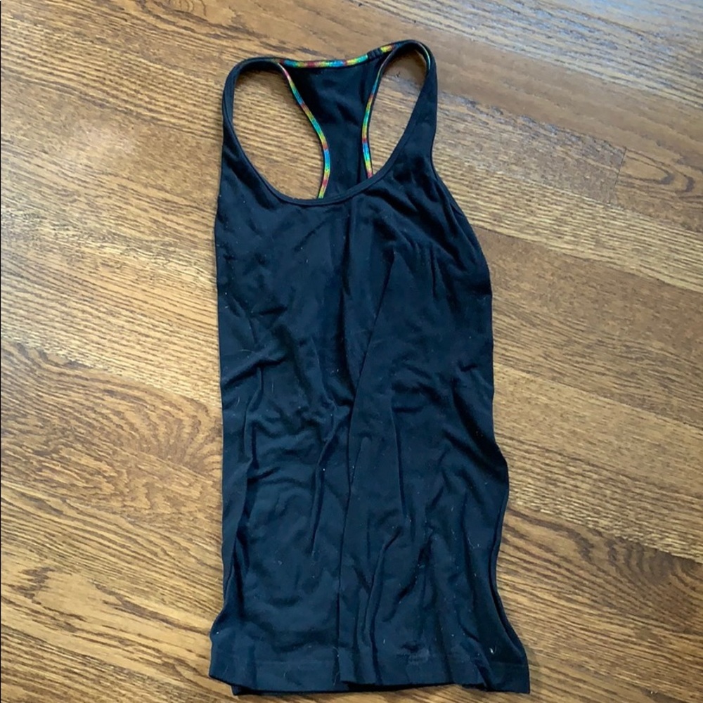 Lululemon size 4 black racer back tank